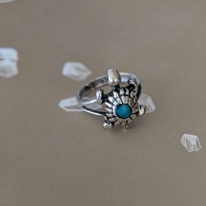 Turquoise Turtle Ring- Size 6